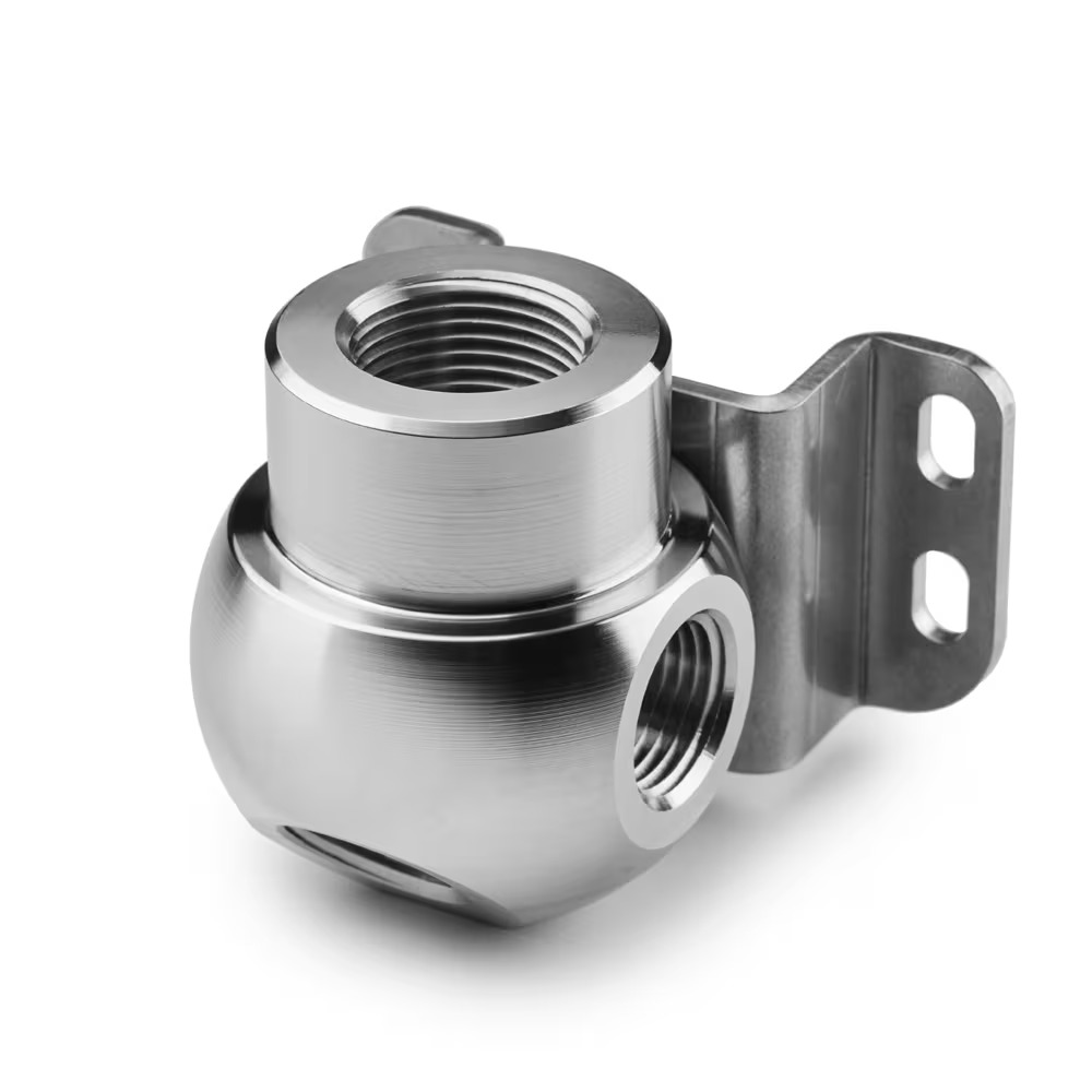 Transair® Wall Brackets for Stainless Steel Pipe Stainless Steel 316L Wall Bracket G3/4 > 3 Ports G1/2 Female Threaded BSP