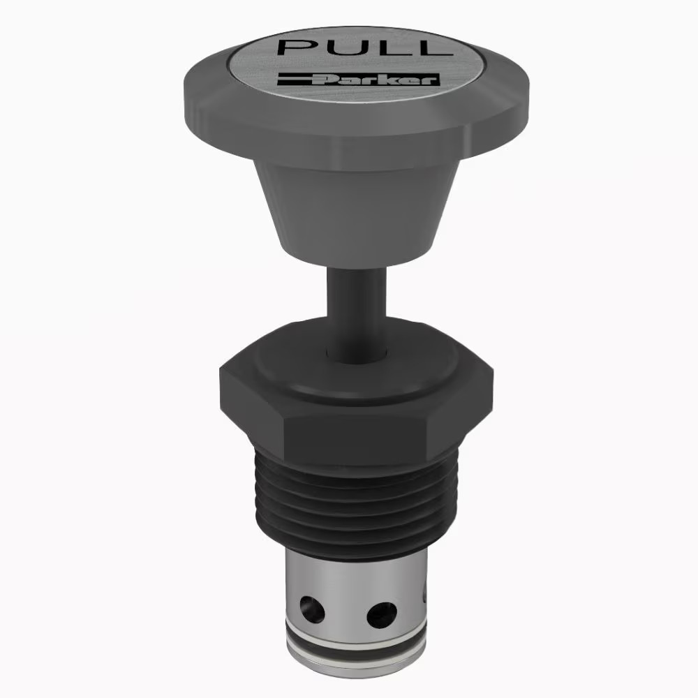 2 Position, 2 Way Normally Closed Poppet Type Manual Valve Knob 13 GAL/MIN 48.8 L/MIN