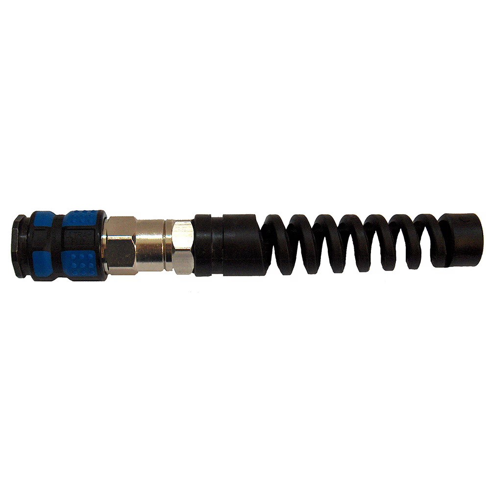 Serie 1625  Single Shut-Off Hun Lynkobling (med ventil) - Med Plastikslange samling - Stål