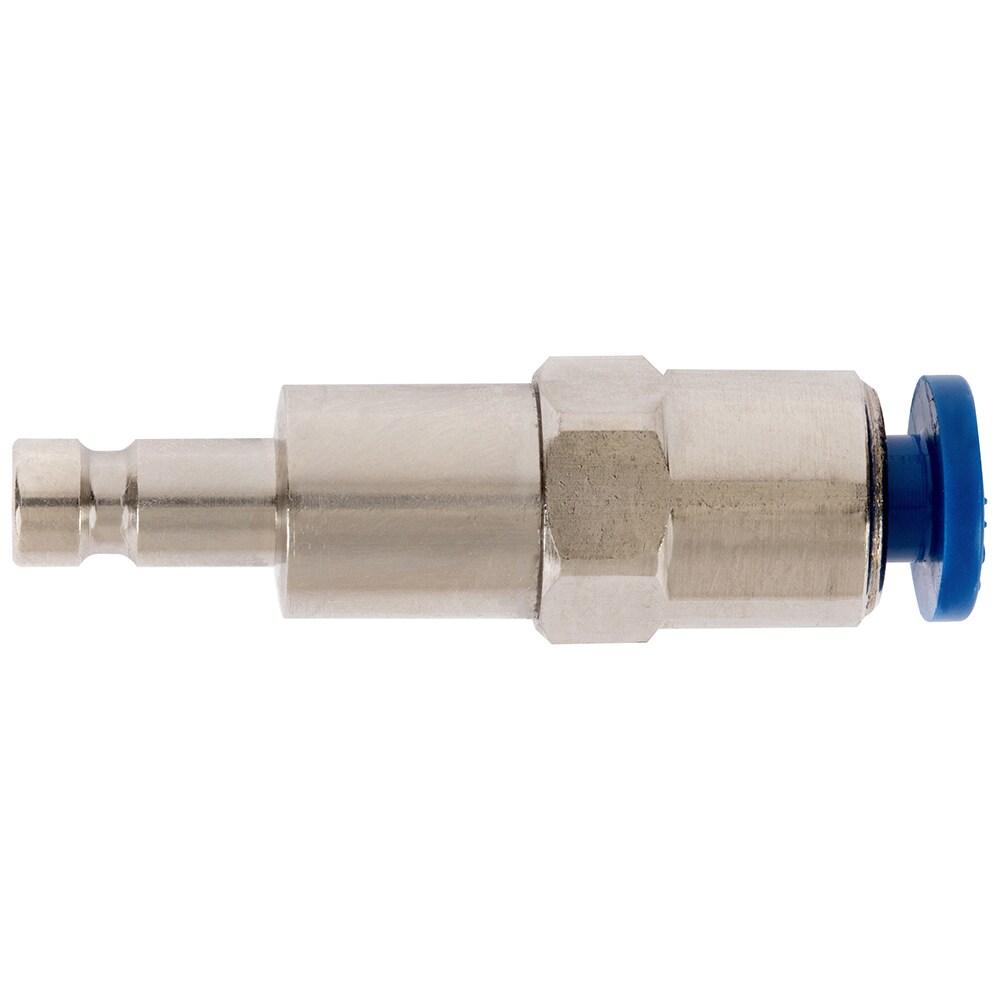 Serie 20  Double Shut-Off Han Lynkobling (med ventil) - Push-In - Messing
