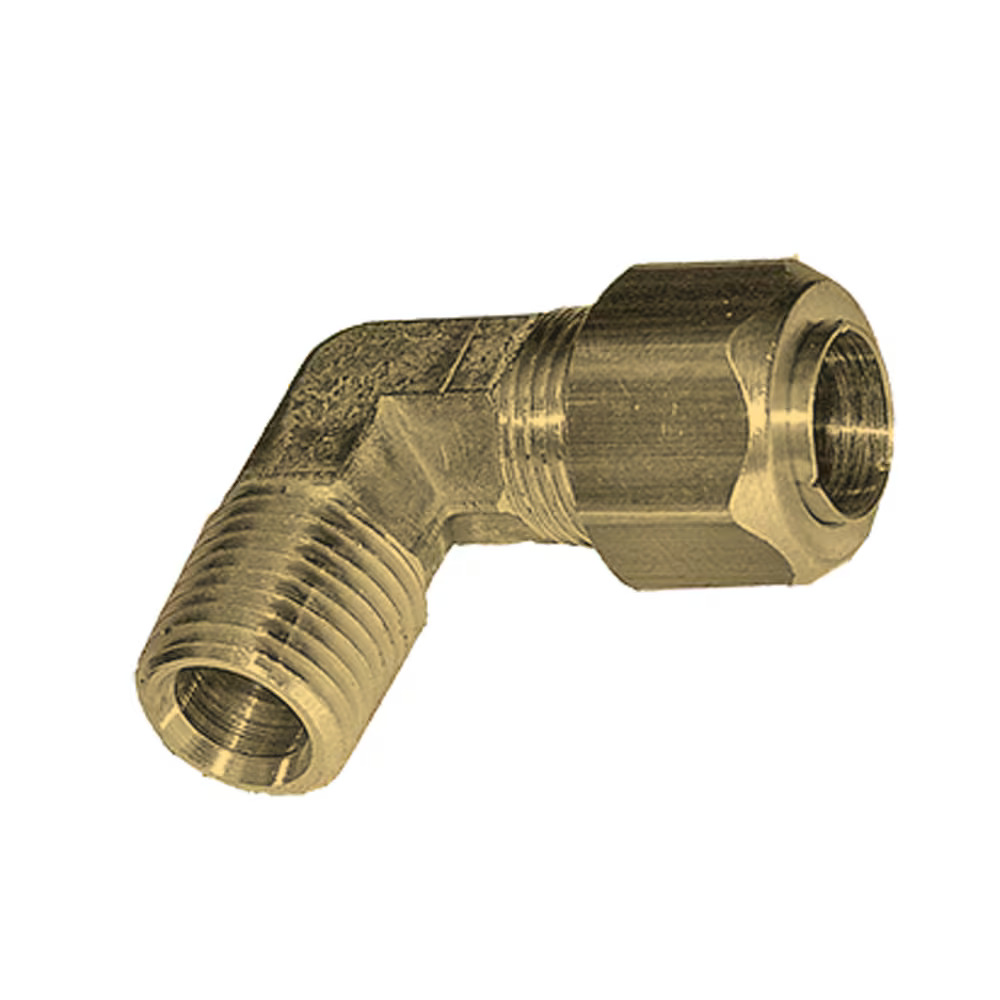 Brass Compression Fittings Male stud elbow 90° thread NPT