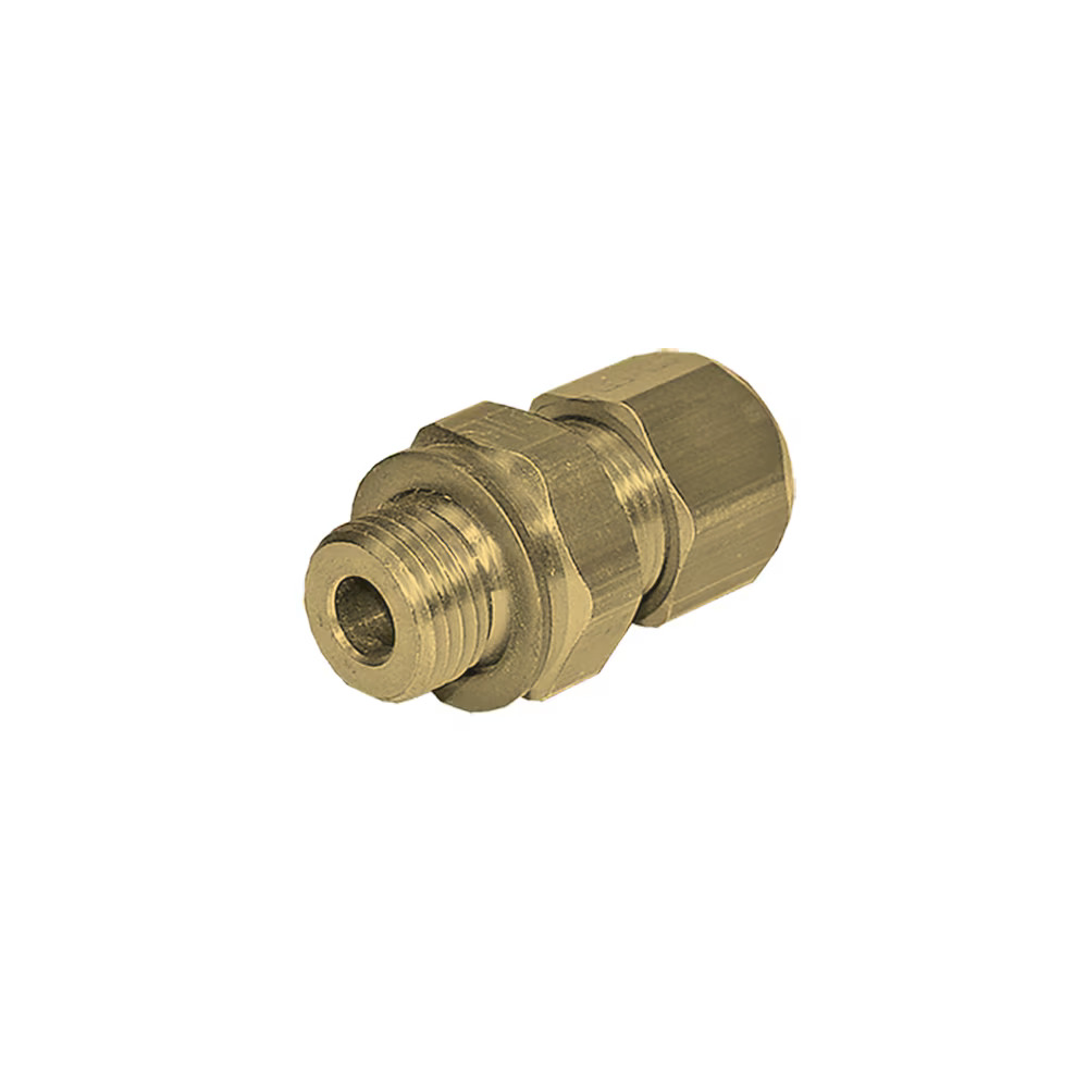 Brass Compression Fittings body Male stud fitting thread BSPP and Metric