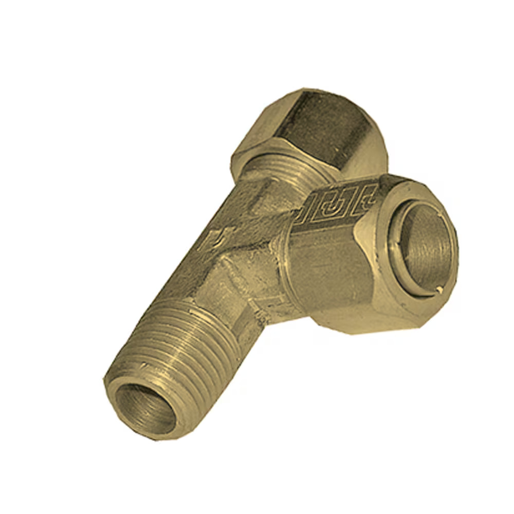 Brass Compression Fittings Male stud run tee thread BSPT