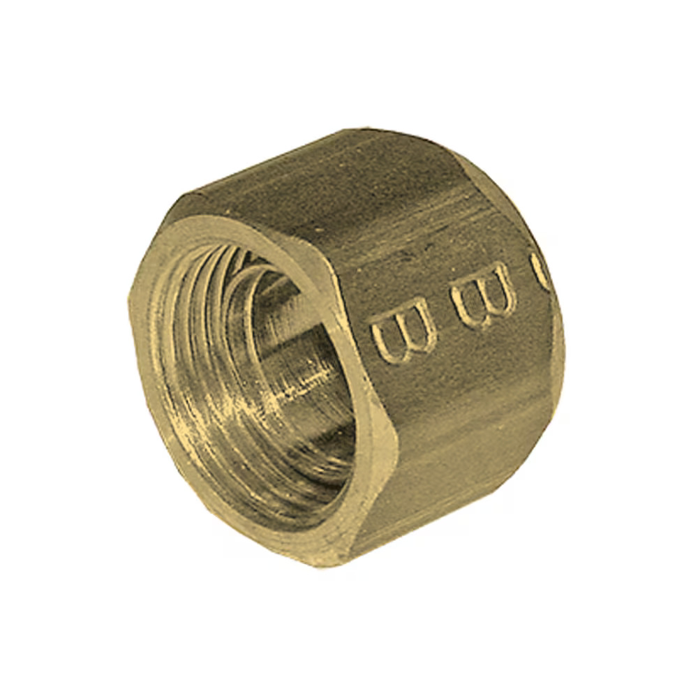 Brass Compression Fittings NUTS WITH FERRULE na