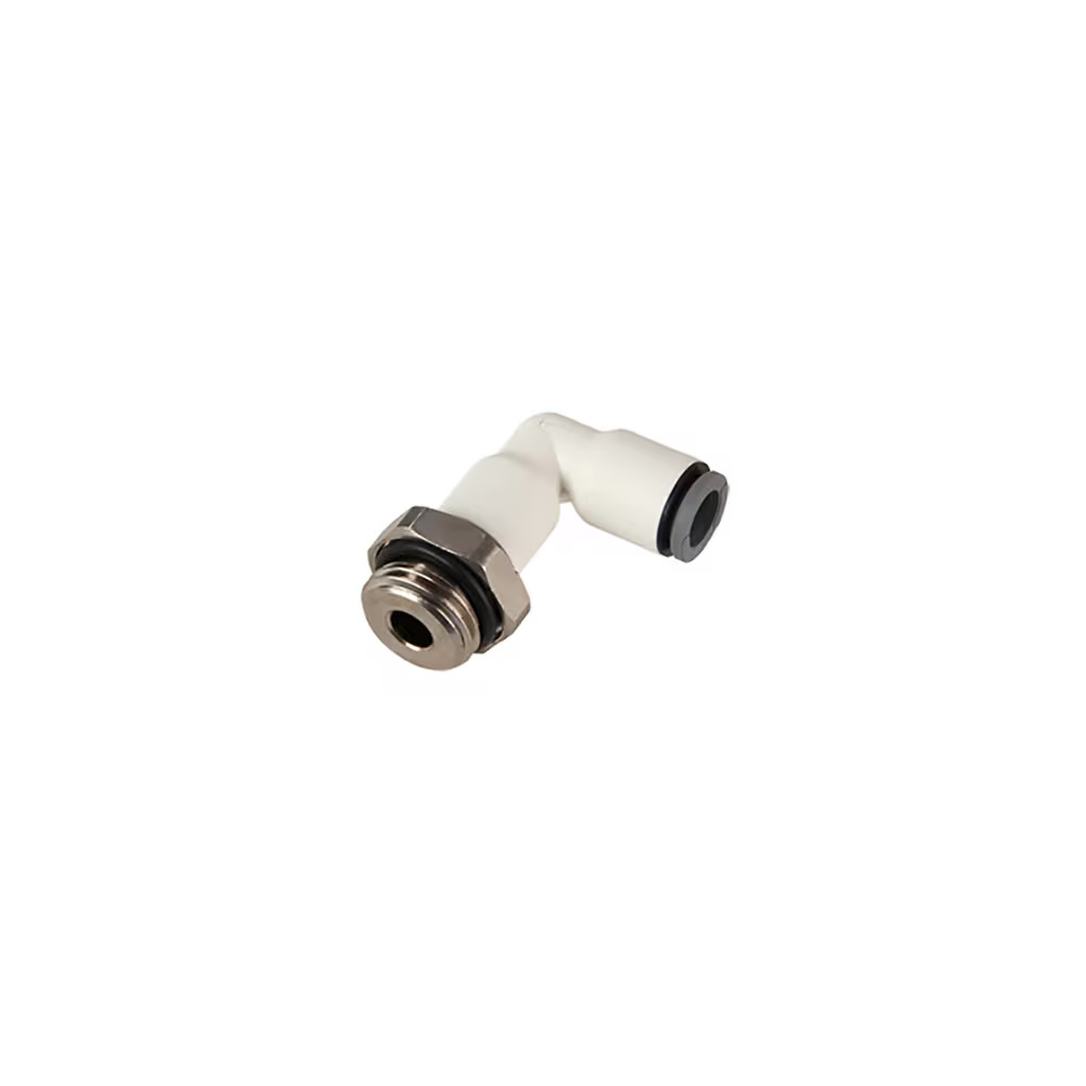 LIQUIfit® Push-In Fittings with Metal Adaptors Elbow 90° Male BSPP