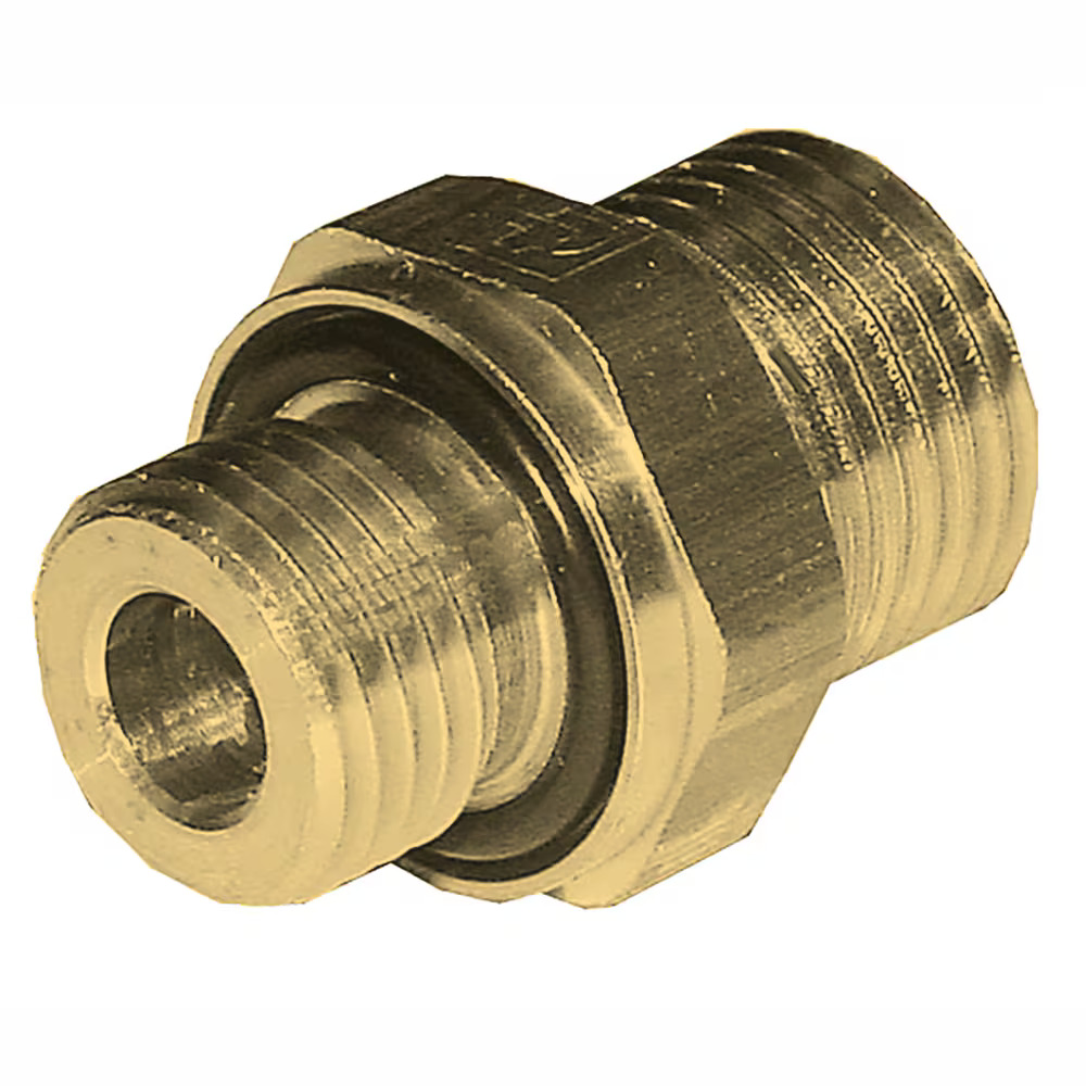 Brass Compression Fittings Male stud adaptor thread BSPP and Metric