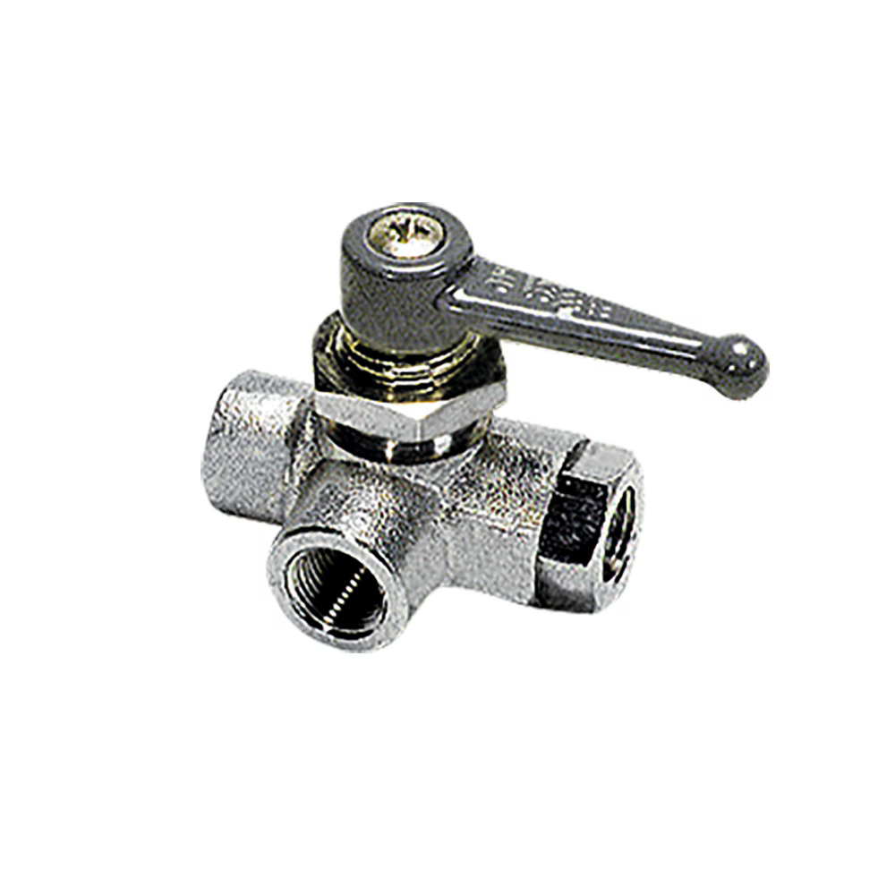 Ball Valves Universal Series 3/2 right angled plane panel mountable ball valve female Universal and Universal Customised Series for oxygen BSPP ZAMAK