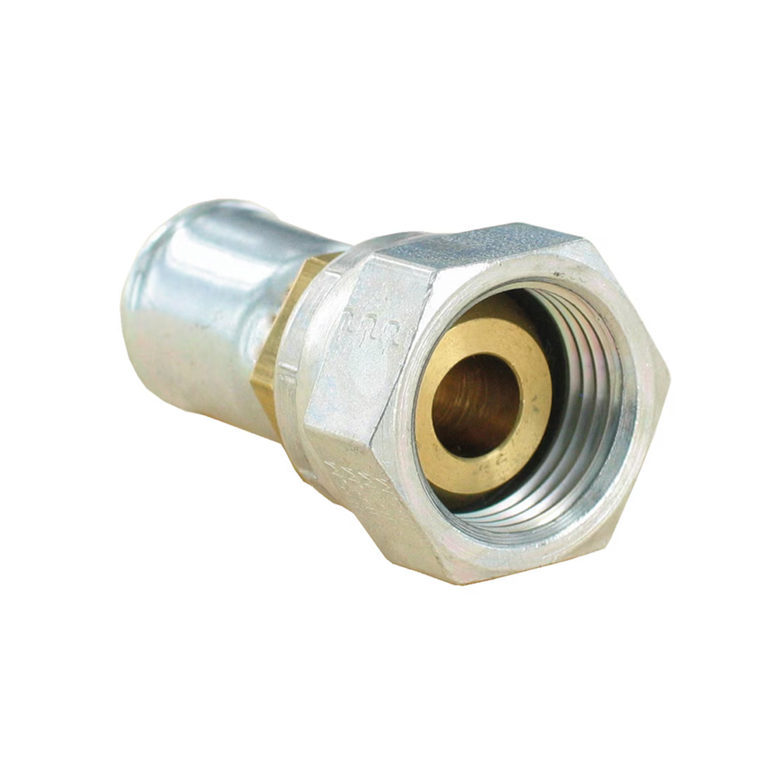 Permanent Fittings for PTFE Hose - 91/91N Female NPSM Pipe - Swivel - Straight (60° Cone