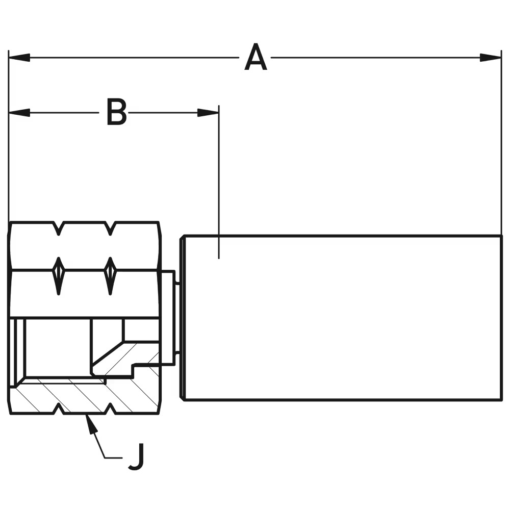 Crimped Thermoplastic UHP Hose Fittings, 3X Series 6
