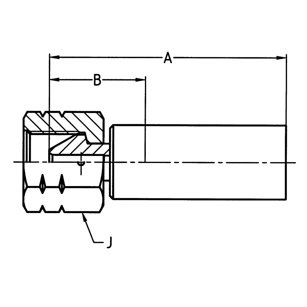 Crimped Thermoplastic UHP Hose Fittings, 3X Series AY