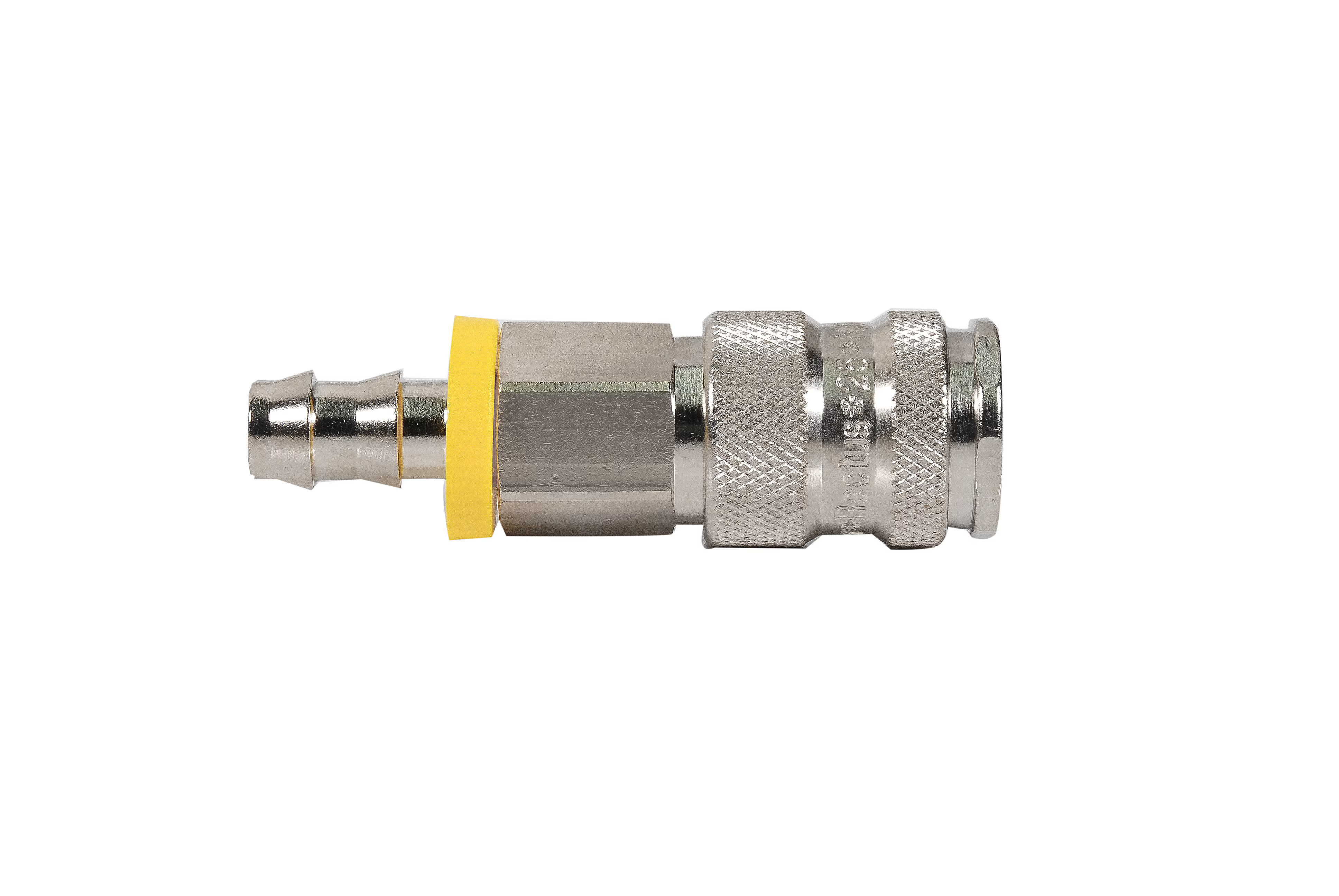 Serie 25  Single Shut-Off Hun Lynkobling (med ventil) - Push-Lok - Messing