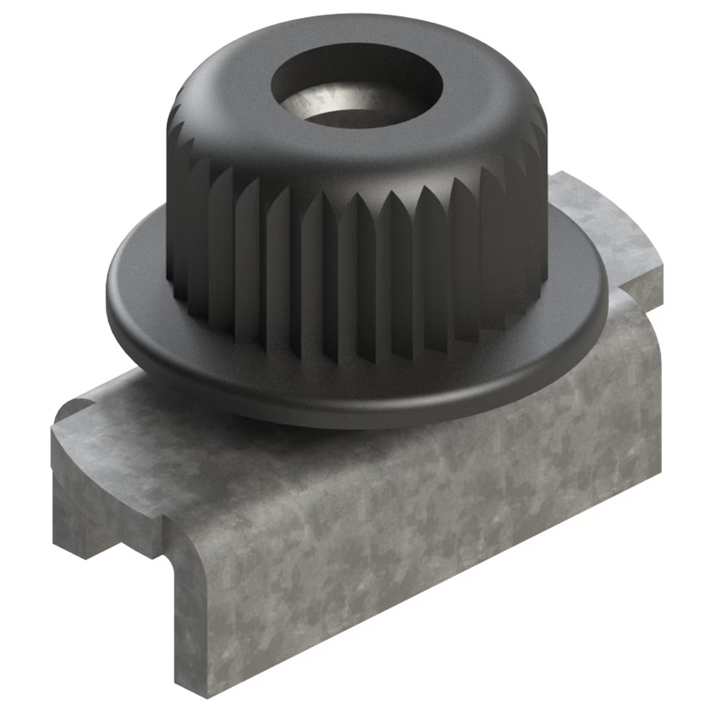 Clamps - Series A, Light Series (DIN 3015-1) Steel Galvanized Cr(VI Rail nut with loss insurance