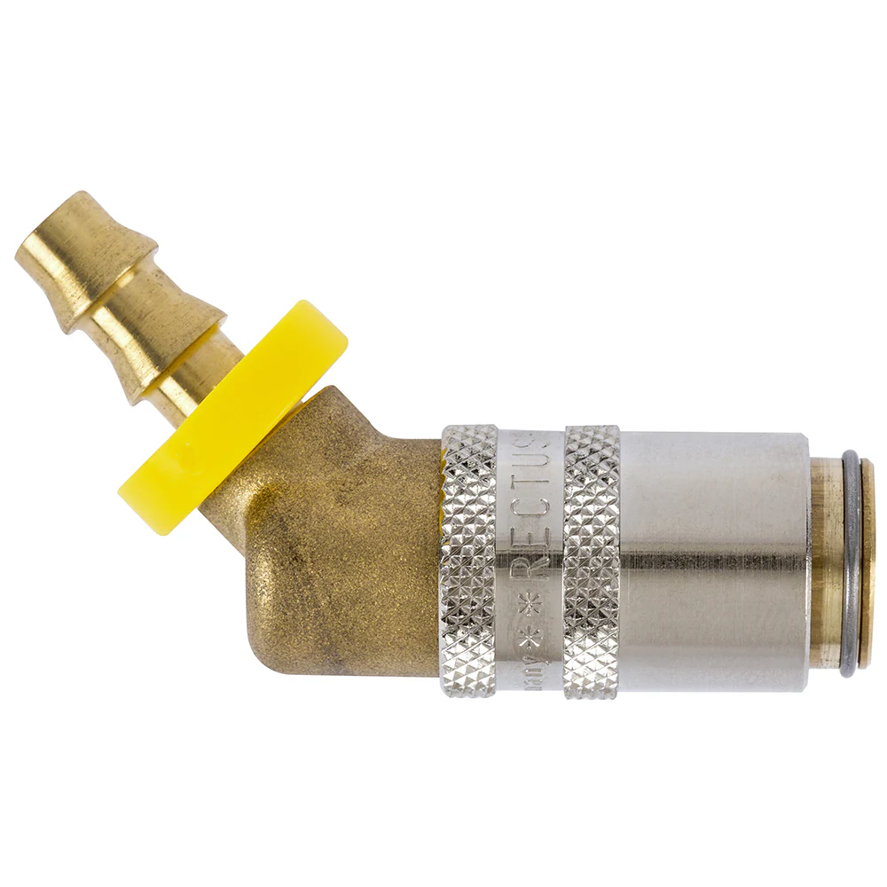 Serie 10  Straight-Through Hun Lynkobling (uden ventil) - Push-Lok - Messing