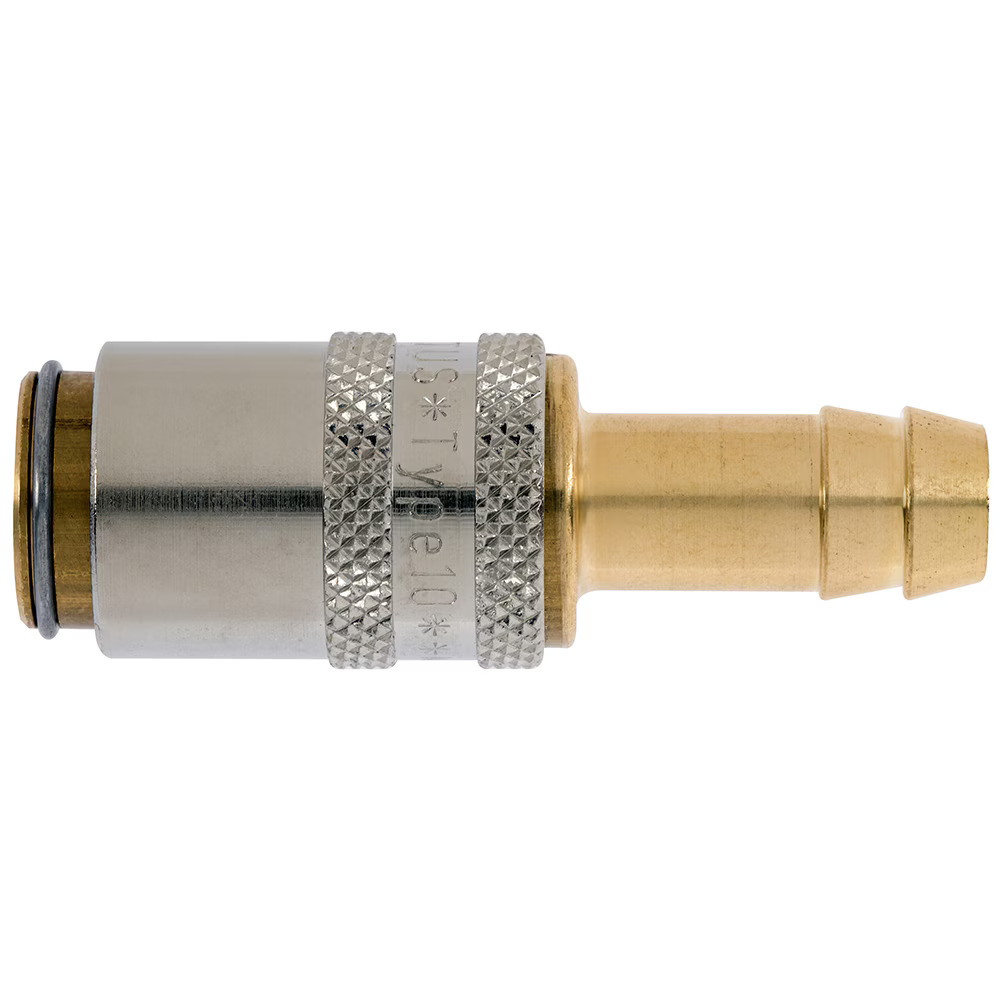 Serie 10  Straight-Through Hun Lynkobling (uden ventil) - Slangestuds - Messing