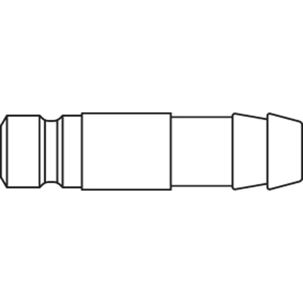 Serie 88  Straight-Through Han Lynkobling (uden ventil) - Slangestuds - Messing