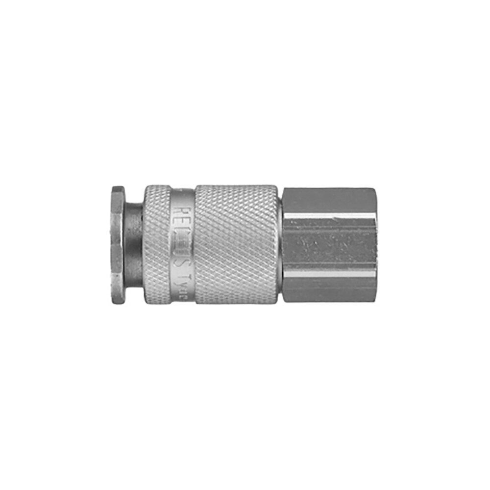 Serie 28  Safety (single shut-off) Hun Lynkobling (med ventil) - Hun Gevind - Stål