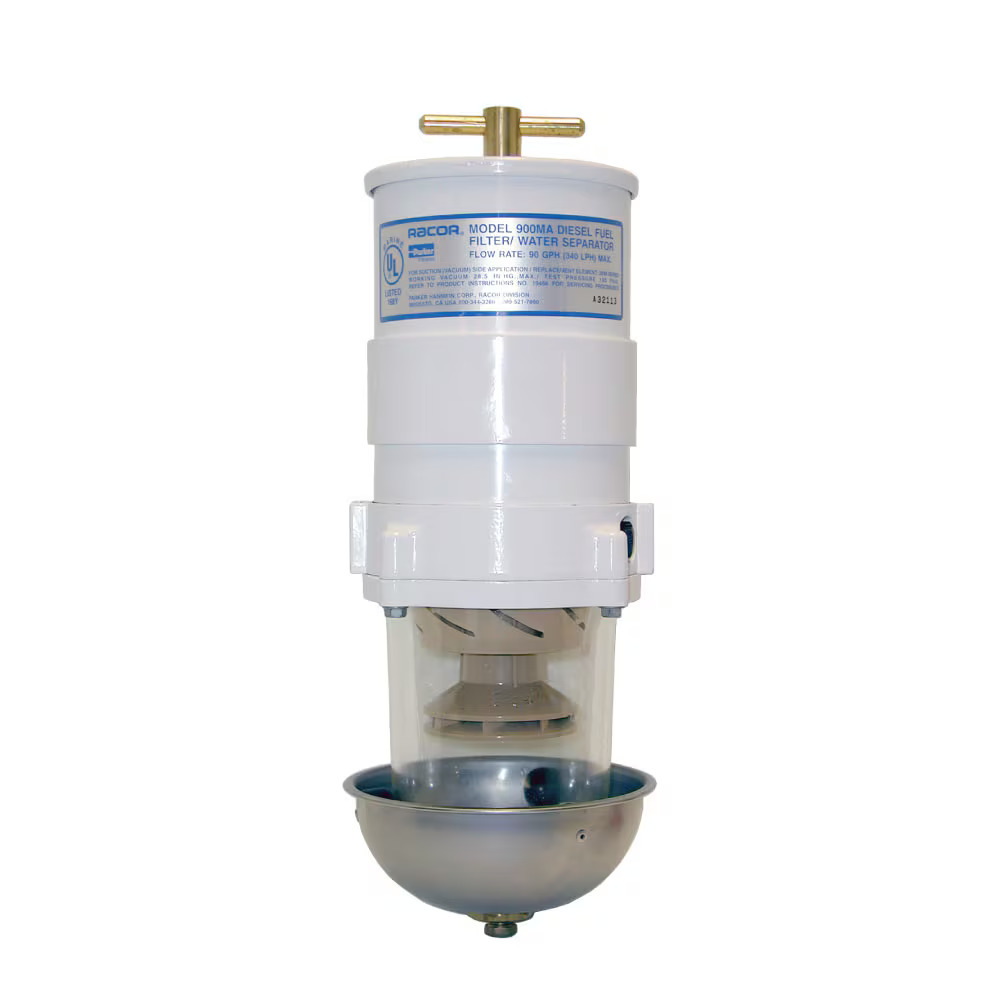 Marine Fuel Filter Water Separator – Racor Turbine Series 900 Marine Single Turbine Assembly