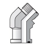 O-ring Face Seal, 37° Flare and Flareless Code 61 and 62 Flange Adapters 45° Elbow O-ring Face Seal