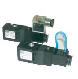 PHS320 / 510 / 520 /530 / 540- Pneumatic Single or Double 3 Port and 5 Port Pilot Solenoid Valves DIN Connector w/Lamp Indicator