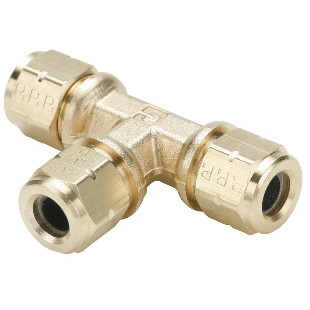 Compression Style Fittings - Vibra-Lok Tee Tube to Tube