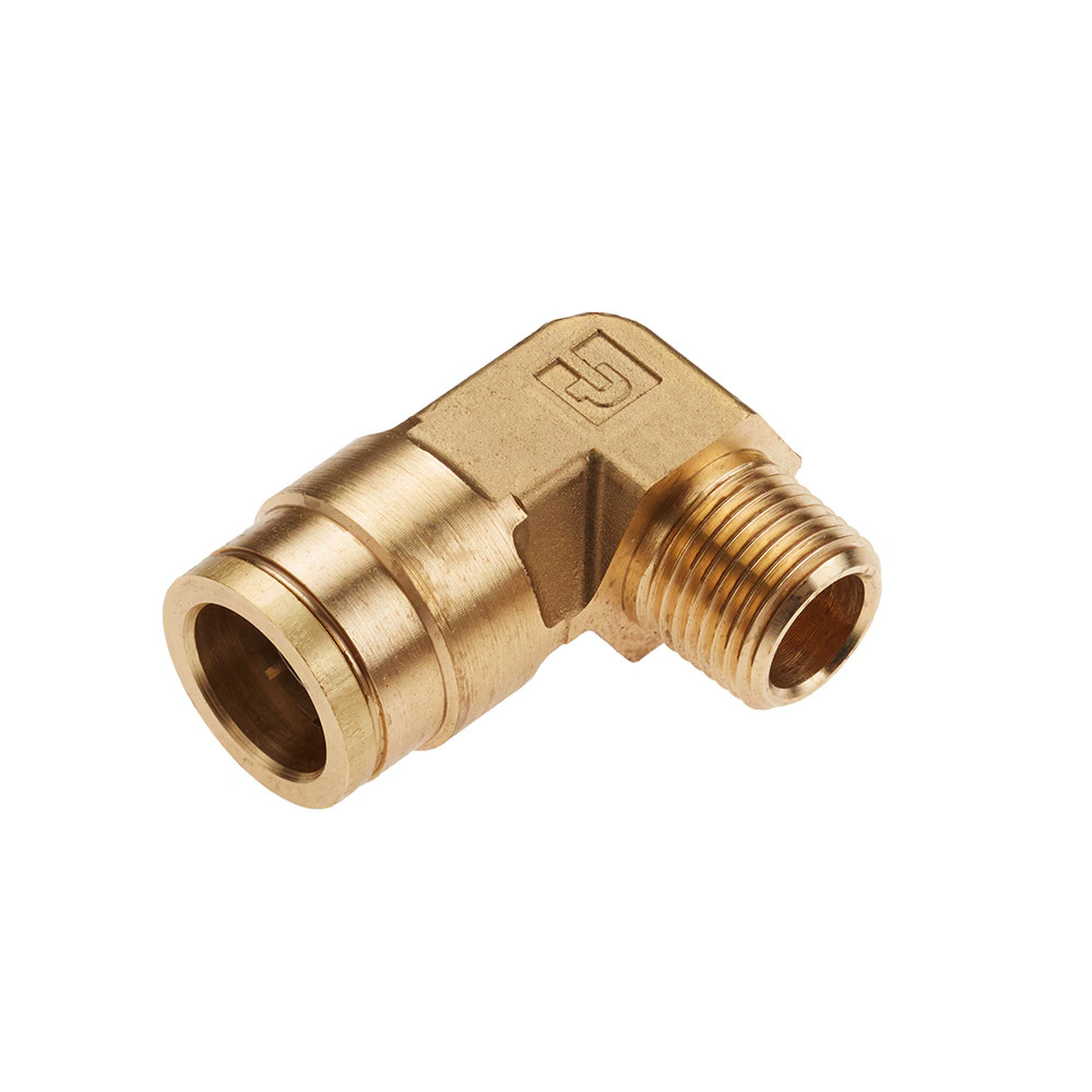 Air Brake D.O.T. composite & brass push-to-connect fittings - PTC & PTCR Elbow 90° - Rigid Tube to Pipe Push-to-Connect Male NPT
