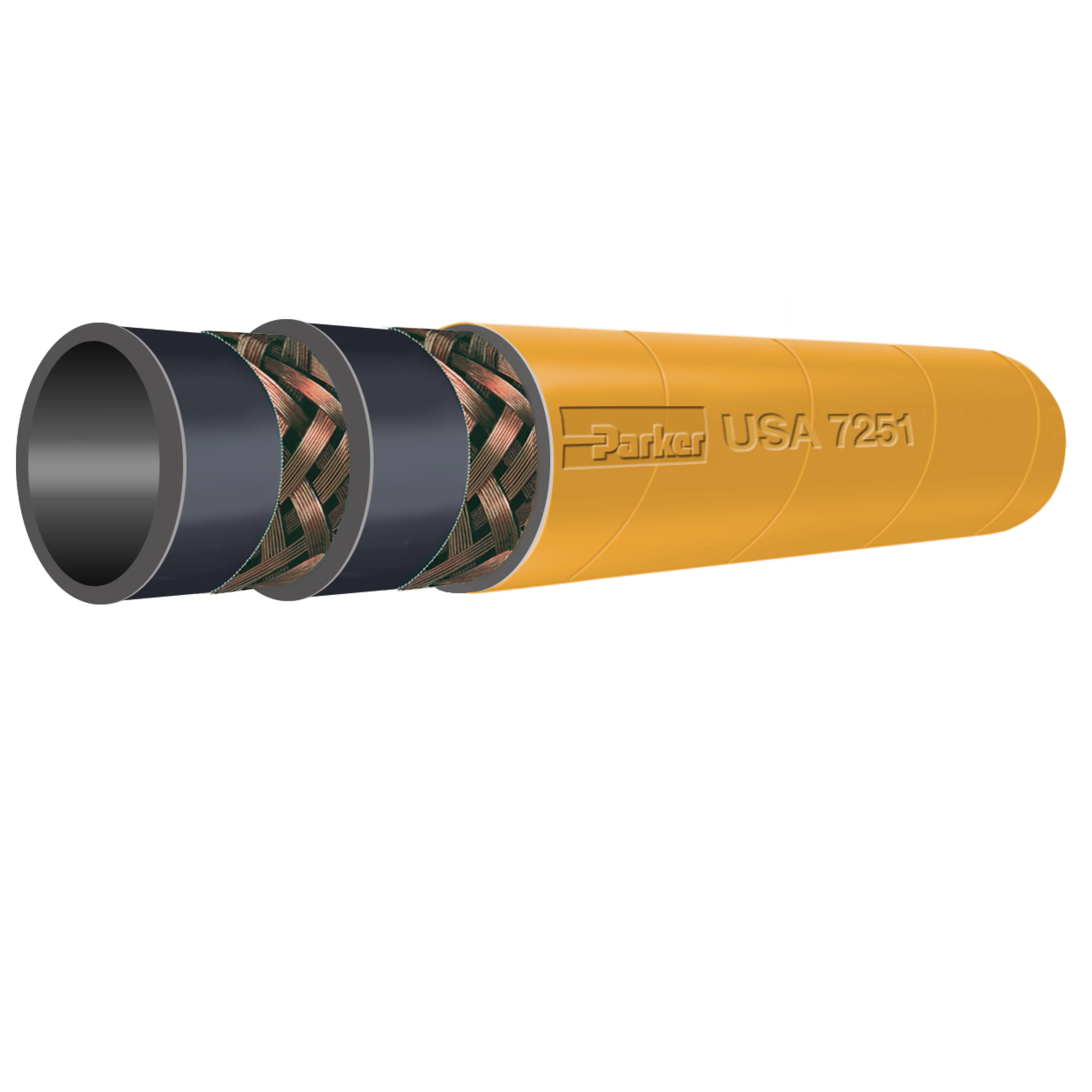 THORO-BRAID® Medium Pressure Wire Braid Multipurpose Oil Resistant Hose, Series 7251