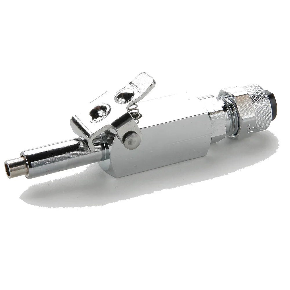 Chrome plated brass couplers for thermoplastic and soft metal tubing, Poly-tite Shut-off Type Insert Tube to Plug-in stem Plug-in Stem