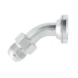 Flange / Flare Adapters 45° Elbow Code 62 Flange - Male JIC 37° Flare