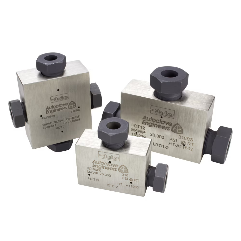 Compression Fitting, 22,500 PSI - FCC Series Bulkhead