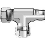 Intrulok® Brass Flareless Bite Type Fittings Tee Male Flareless Bite Type Male NPT/NPTF Male Flareless Bite Type
