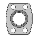 4-Bolt Hydraulic Flanges and Components Flange Spacer with Gage Ports na