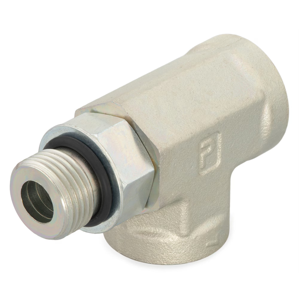 Pipe Fittings and Port Adapters Tee Male SAE-ORB Female SAE-ORB Female SAE-ORB Straight Thread Run Tee