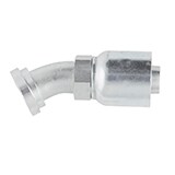 Crimp Style Hydraulic Hose Fitting - 43 Series Fittings Elbow 30° SAE Code 61 Flange Head