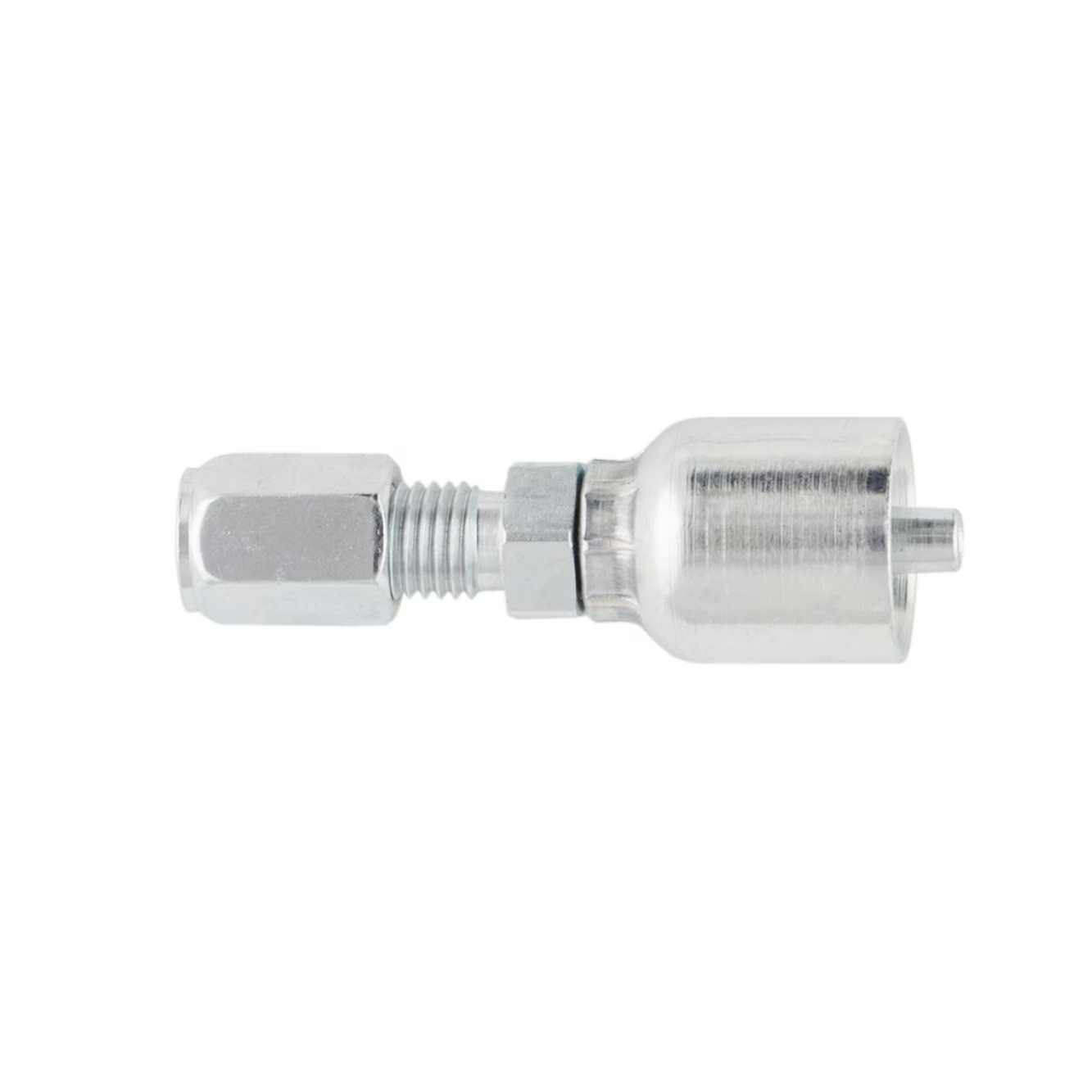 Crimp Style Hydraulic Hose Fitting - 43 Series Fittings Straight Male Ferulok Flareless - Rigid (24° Cone with Nut and Ferrule