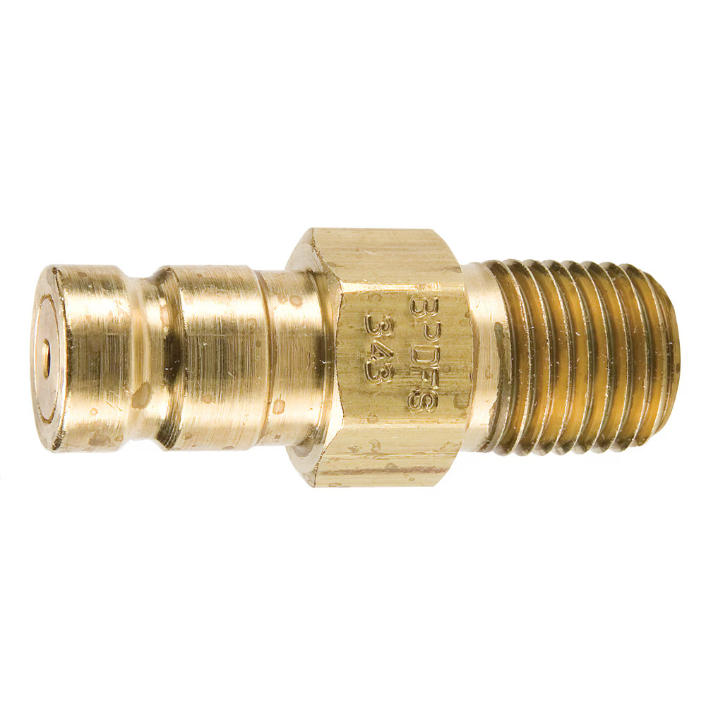 Diagnostic Fluid Sampling, Test Port Quick Couplings, Brass Test Point Connectors and Steel Couplers – PDFS / BPDFS Nipple Male inch *NPTF