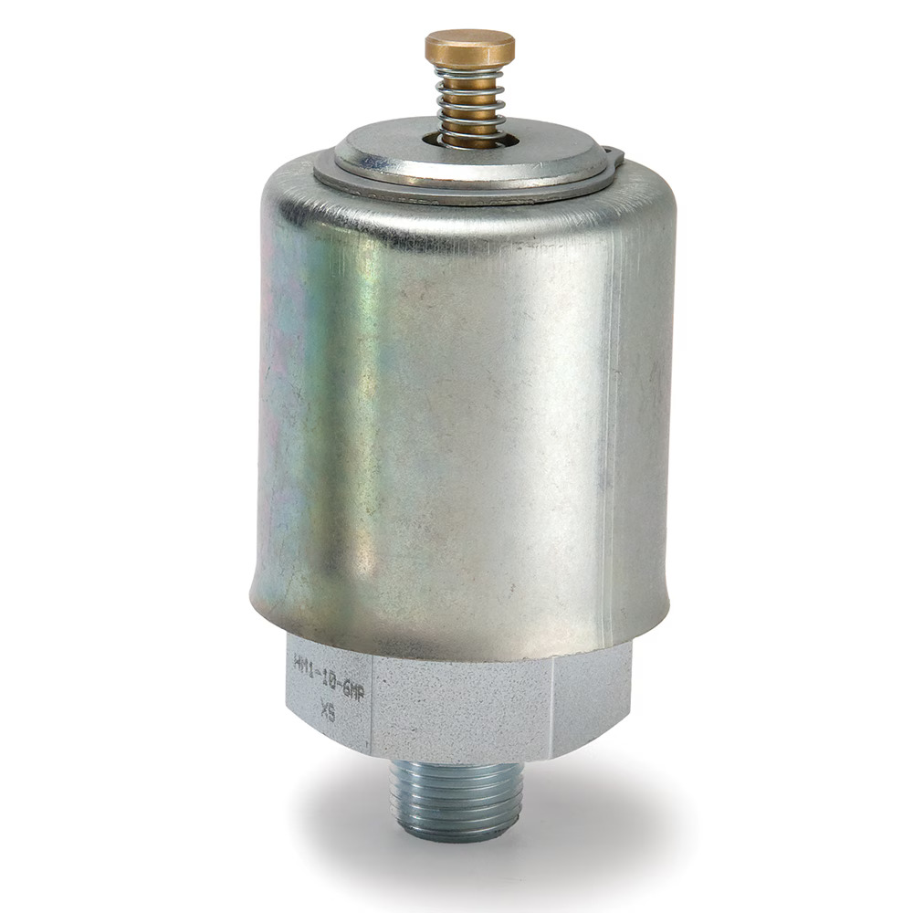 Hydraulic Pressure/Vacuum Relief Valves  - H1 / HM1 Series Manual pressure relief button