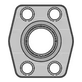 4-Bolt Hydraulic Flanges and Components Flat Weld Socket Block Flat Face