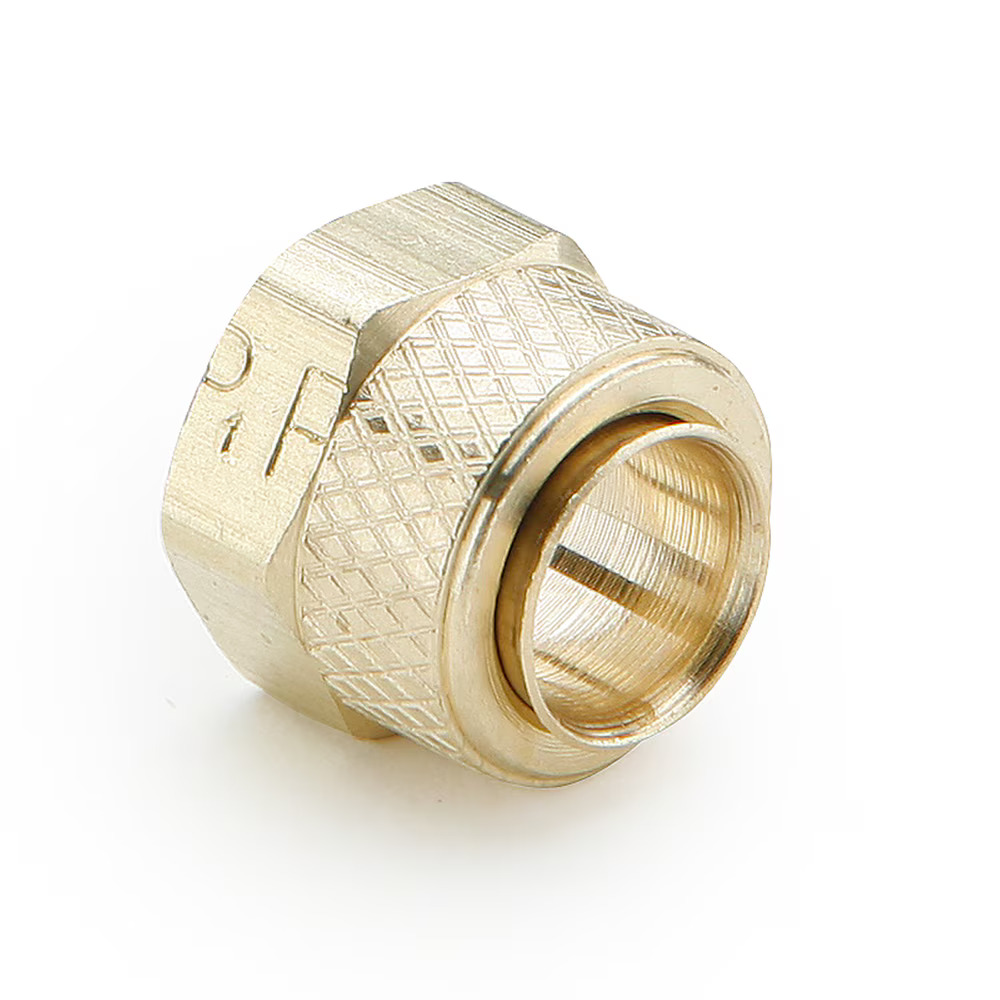 Brass Compression Fittings for Thermoplastic and Soft Metal Tubing - Poly-Tite. Nut/Brass Sleeve Tube