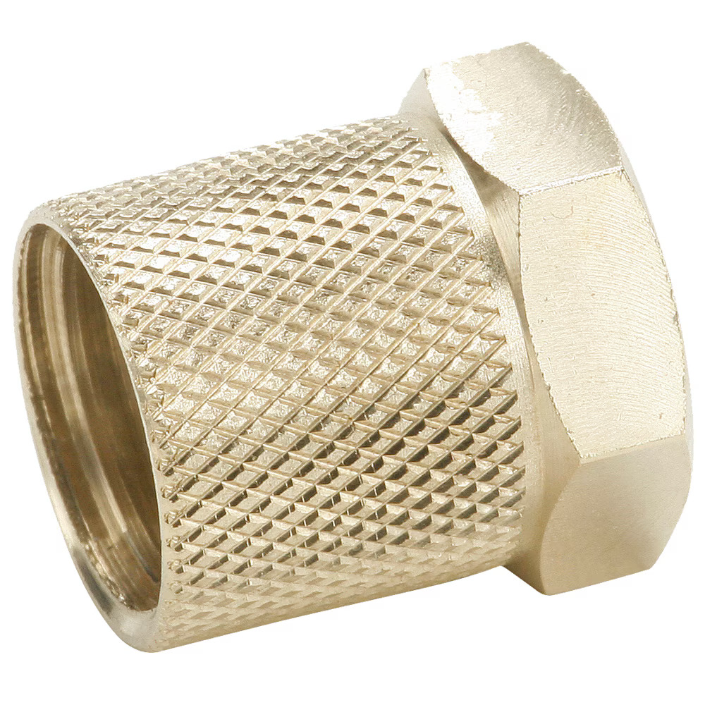 Brass Compression Fittings for Thermoplastic and Soft Metal Tubing - Poly-Tite. Spring Guard Nut Tube