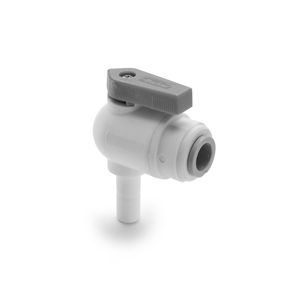 Polypropylene Ball Valves 90° Elbow Push-to-Connect Plug-In Stem N/A