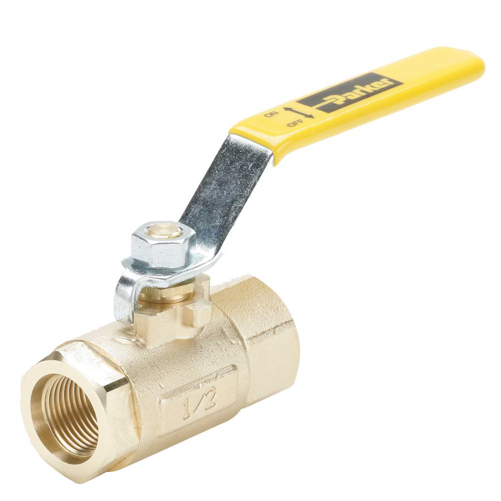 Industrial Brass Ball Valves In Line Female Straight Thread to Female Straight Thread