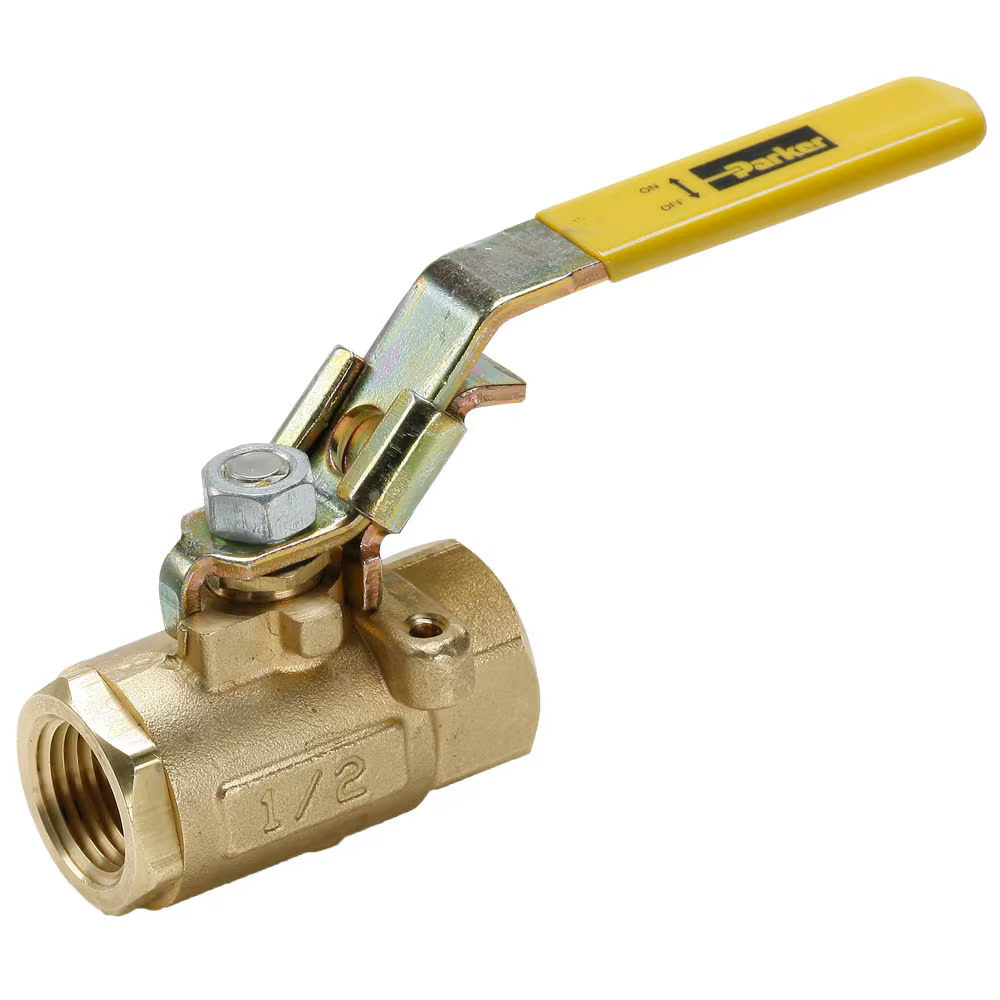 Industrial Brass Ball Valves Panel Mount Female to Female