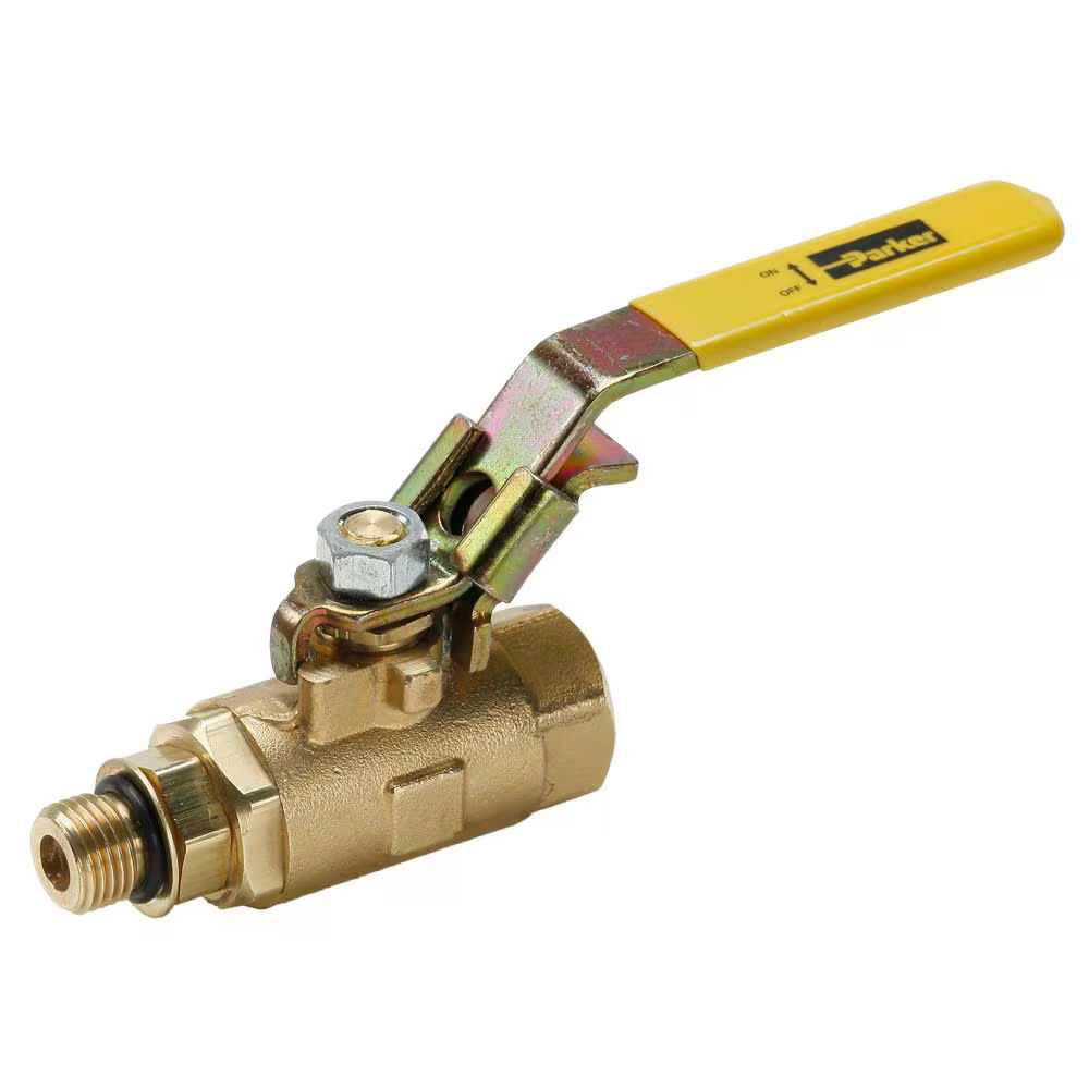 Industrial Brass Ball Valves In Line Female Straight Thread to Male Straight Thread