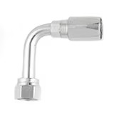 Field Attachable Hydraulic Hose Fitting – 20 Series Fittings Elbow 90° - Long Drop Female Seal-Lok - Swivel