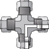 Intrulok® Brass Flareless Bite Type Fittings Cross Male Flareless Bite Type Male Flareless Bite Type Male Flareless Bite Type