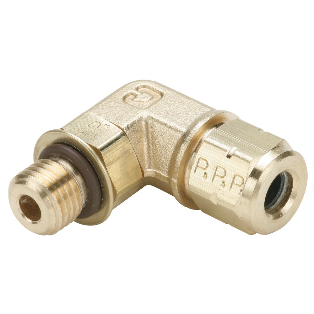 Compression Style Fittings - Vibra-Lok 90° Elbow Tube to Straight thread
