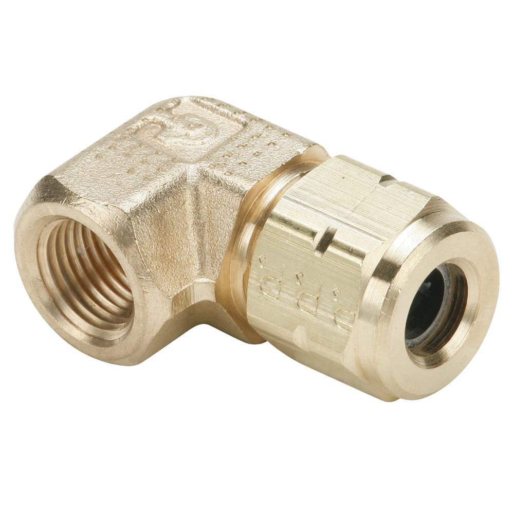 Compression Style Fittings - Vibra-Lok 90° Elbow Tube to Female Pipe