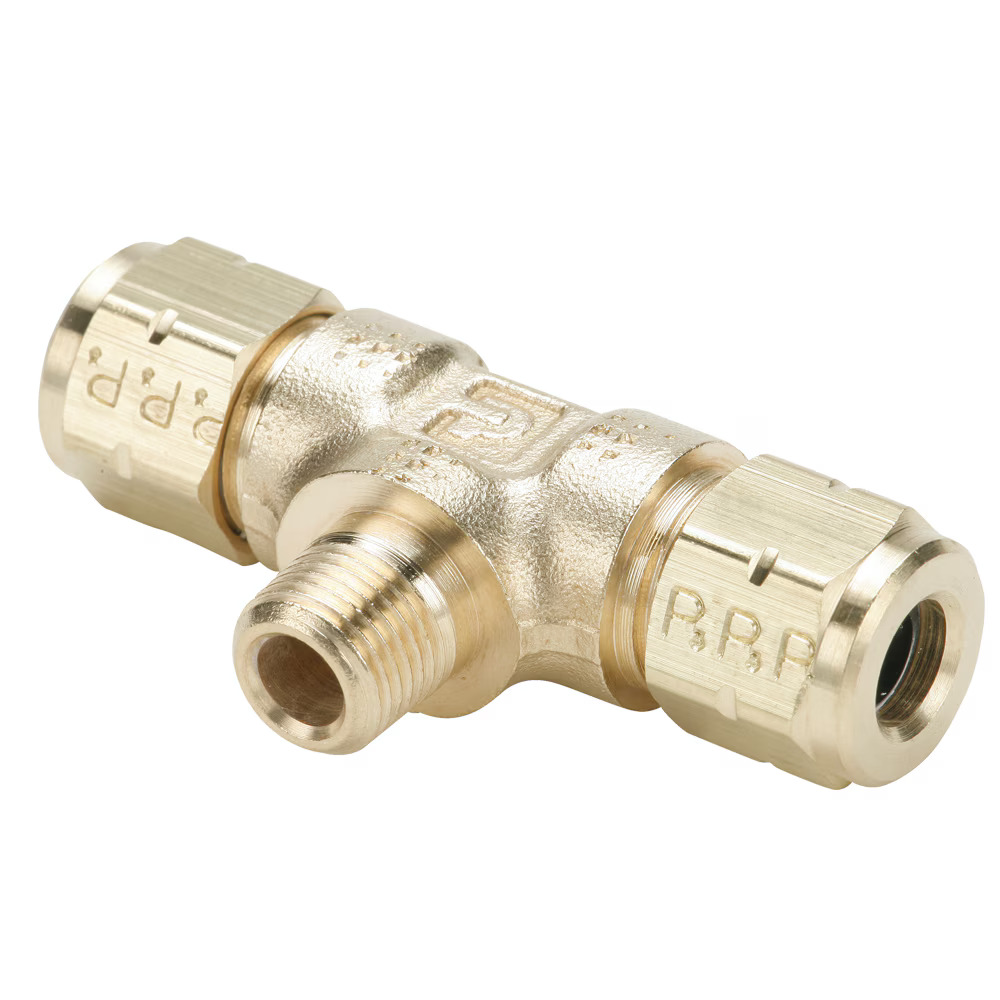 Compression Style Fittings - Vibra-Lok Branch Tee Tube to Pipe