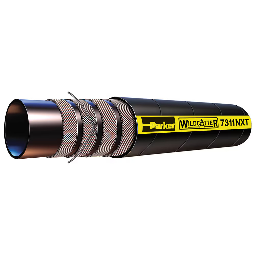 WILDCATTER® Oilfield Multipurpose Fracking Hose, Series 7311N/7311NXT Nitrile blend/UHMPE; wrapped finish