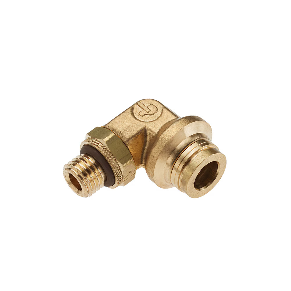 Air Brake D.O.T. composite & brass push-to-connect fittings - PTC & PTCR Elbow 45° - Rigid Tube to Pipe Push-to-Connect Male Metric M16